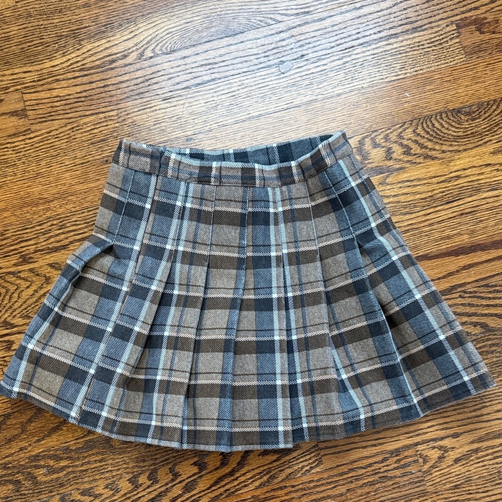 Plaid Pleated Women's Skirt / skort